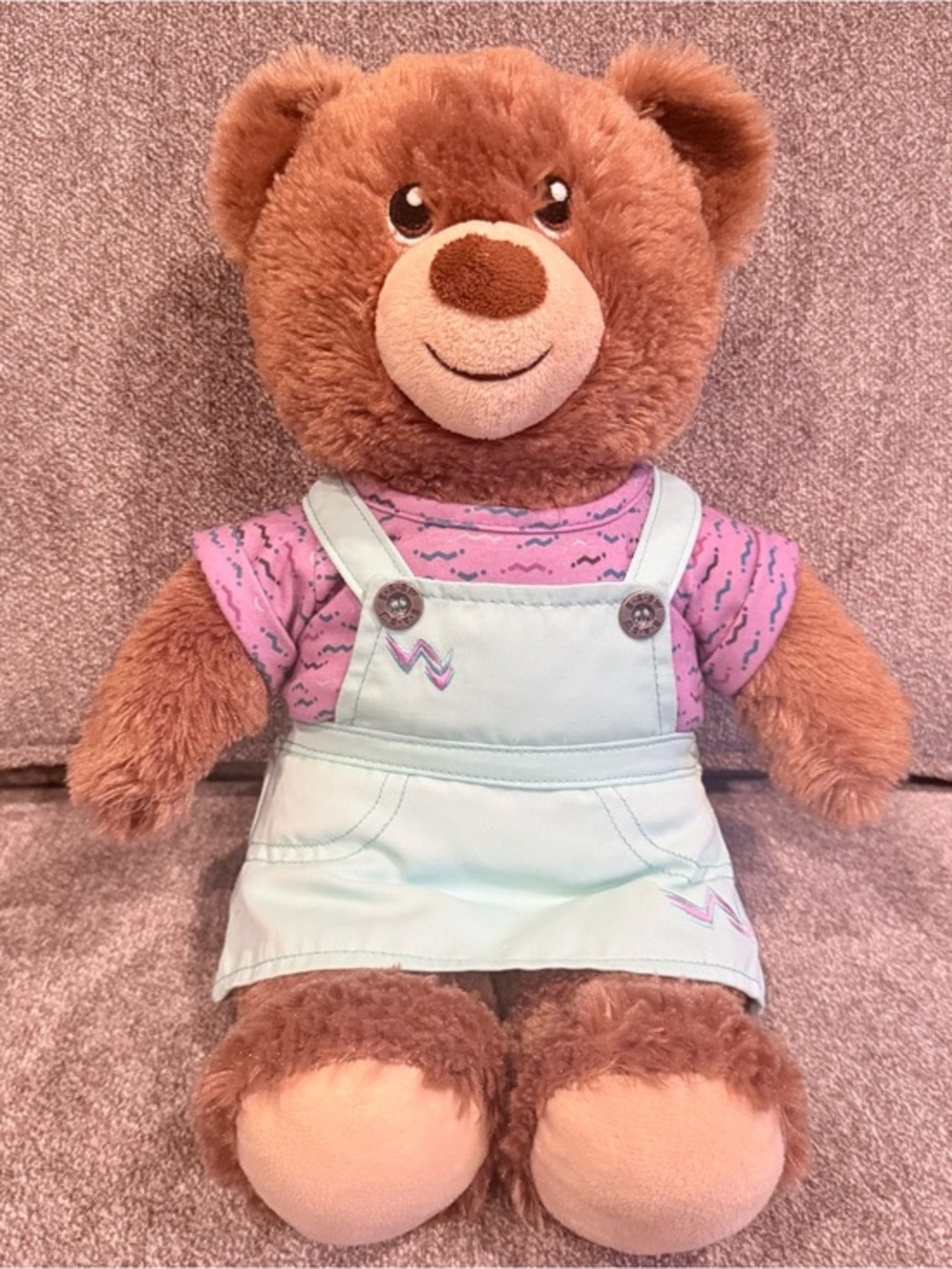Build-A-Bear lil’ cub chocolate bear with dress